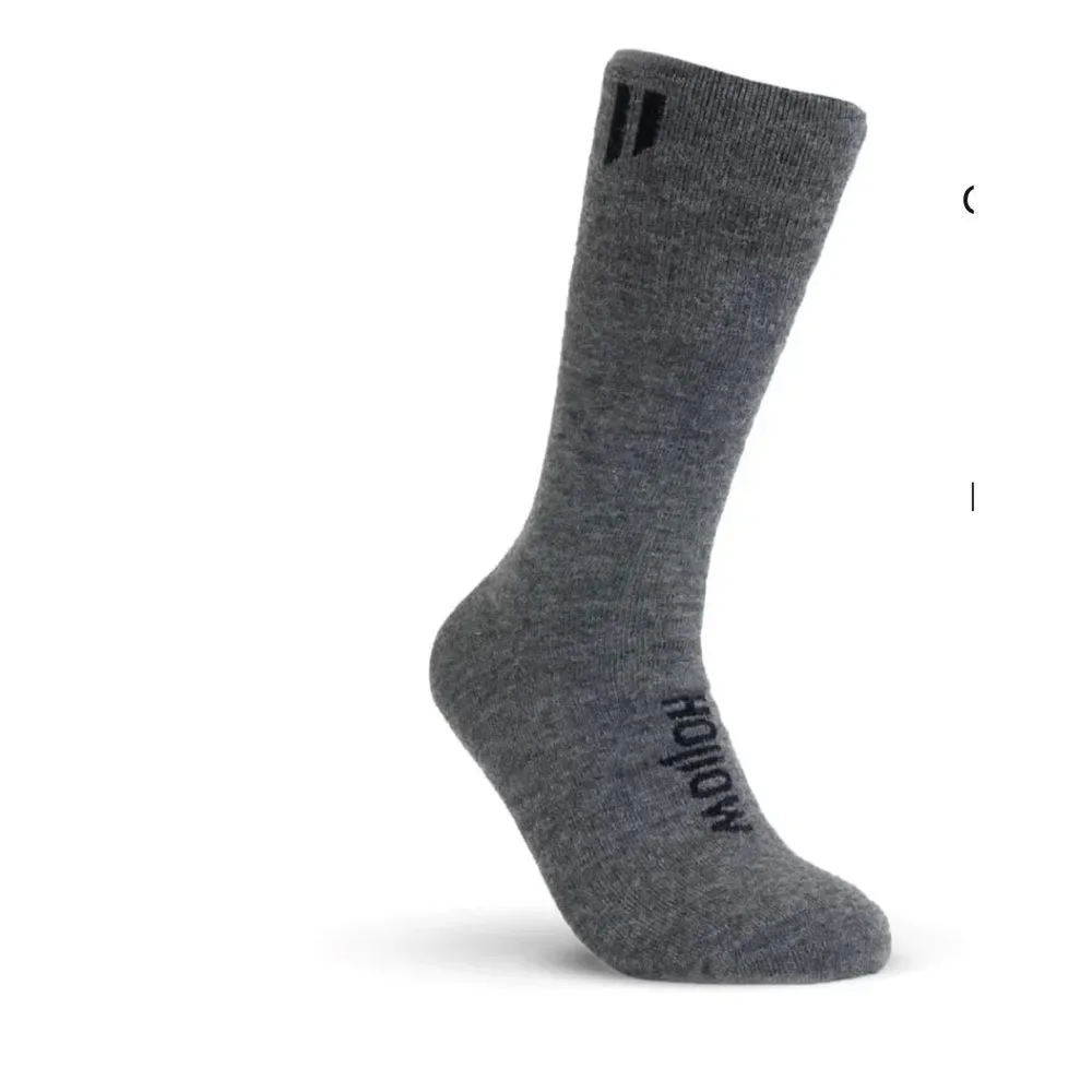 Hollow Alpaca Boot Socks M & Large Grey Men 10-13 Women 10-12 NWT IN PACKAGING